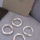 4 christofle silver metal vertigo knife holders