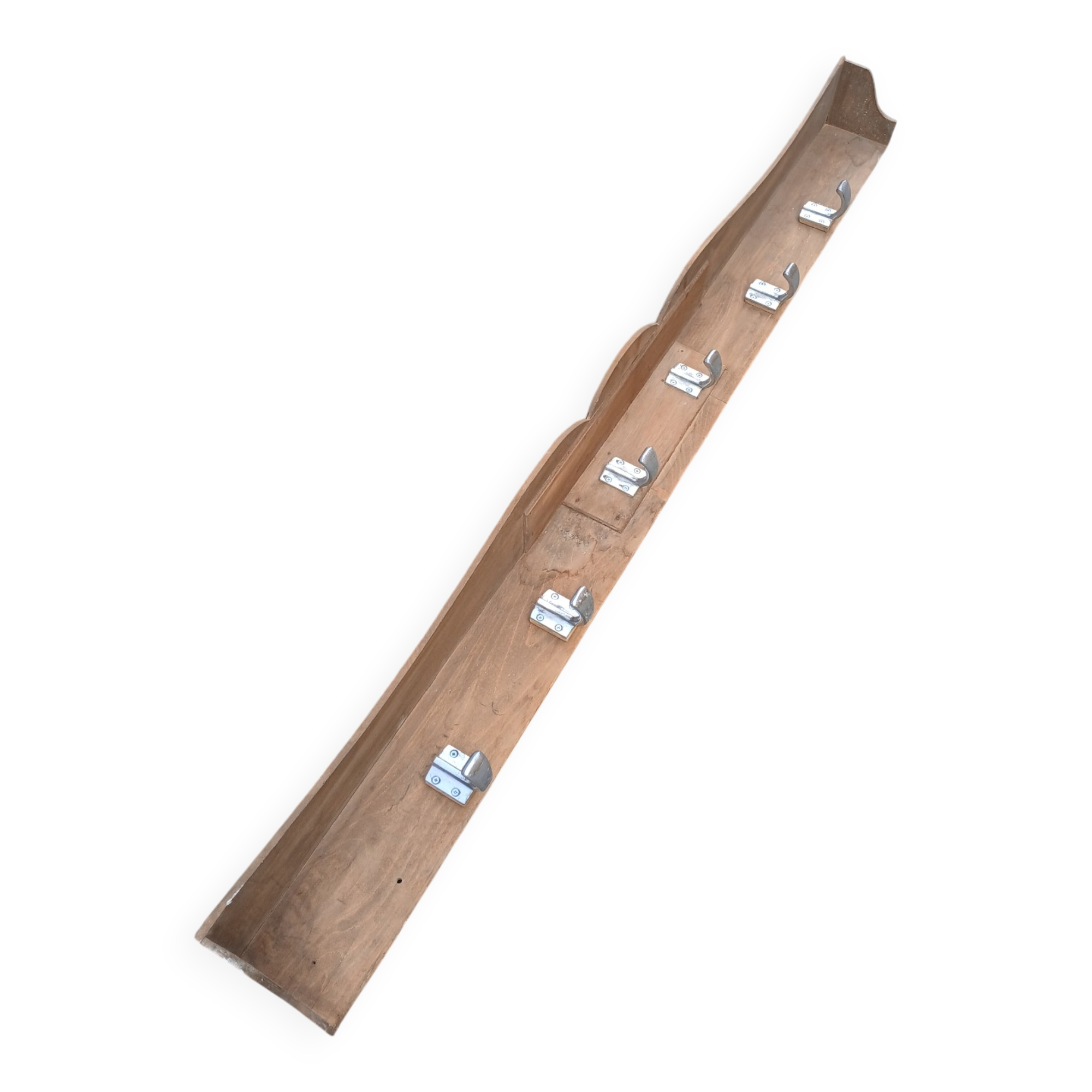 Large antique wall coat rack