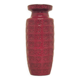 vintage red Prisma West Germany vase Scheurich
