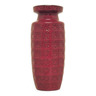 Vase rouge Prisma, Allemagne de l'Ouest Scheurich