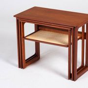 Nest of Teak Tables by Johannes Andersen for CFC Silkeborg, Denmark, 1950s, Set of 3