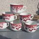 Tasses vintage luneville