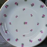 Round dish small roses