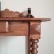 Old wooden toilet table