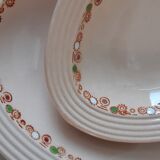 Duo de petits plats ovals Longwy modèle Betty