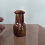 Vintage olive wood condiment service