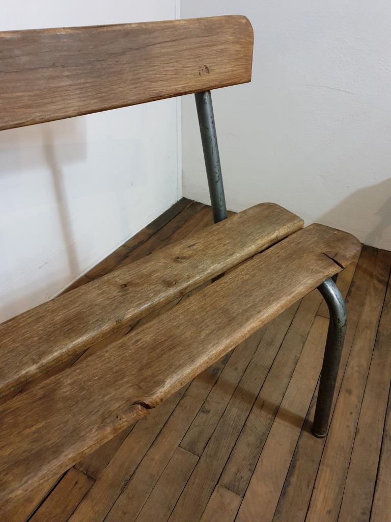 Locker room bench