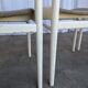 Set of 3 vintage stol kamnik white wooden chair: 1970s scandinavian design