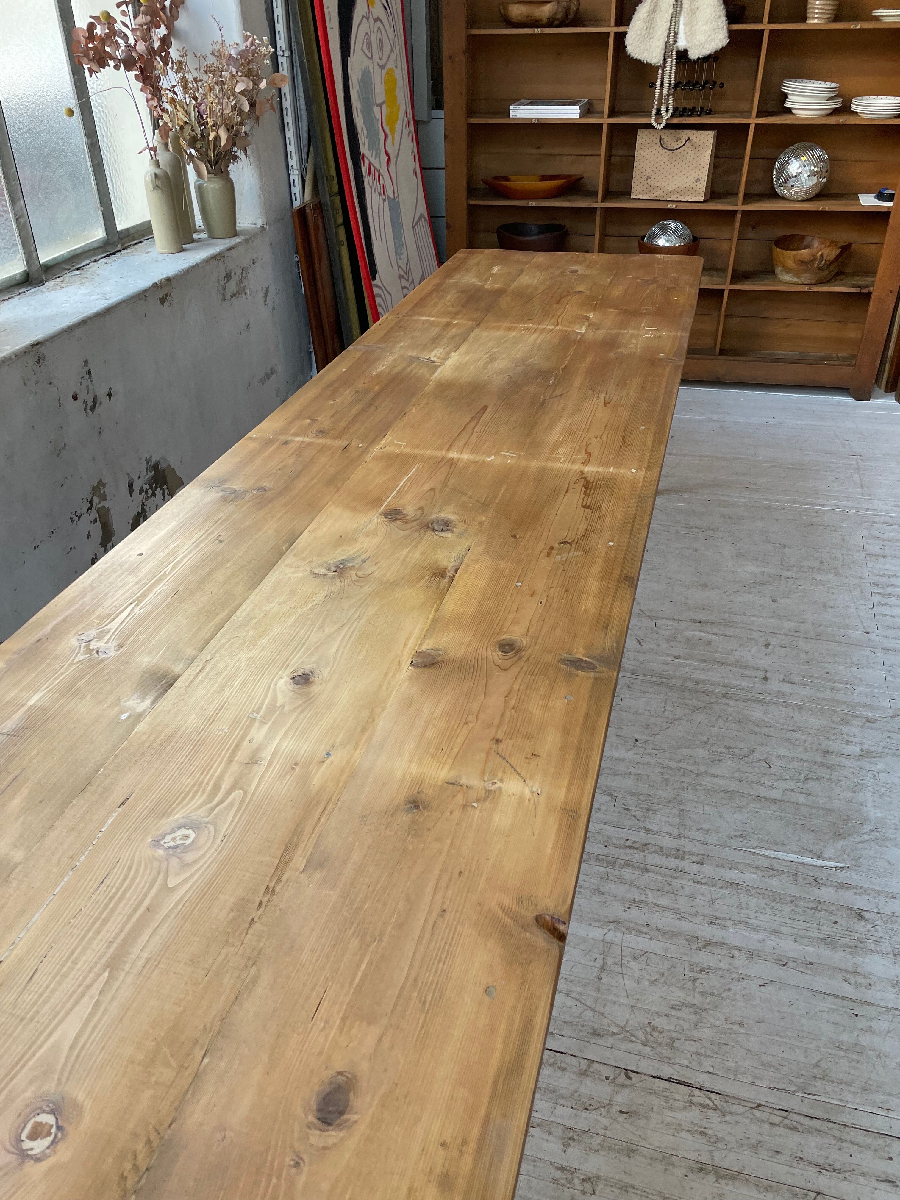 Farmhouse table beech pine XL 4m