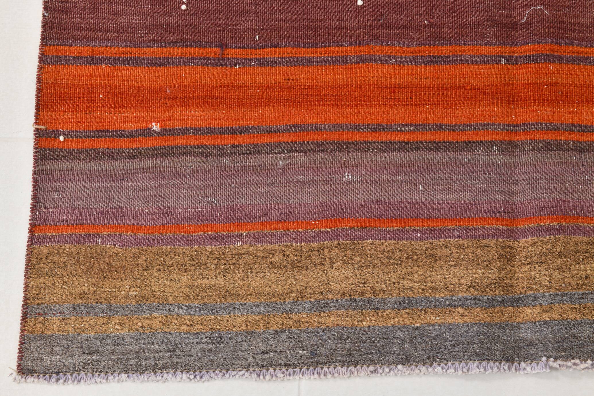 4x5 Multicolor Turkish Kilim Rug, 113x135Cm