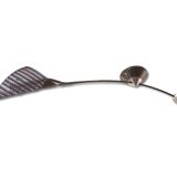 Murano glass and metal ceiling lamp, 1980s