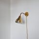 Danish Modern Brass Wall Lamp in the Style of Vilhelm Lauritzen, 1960s