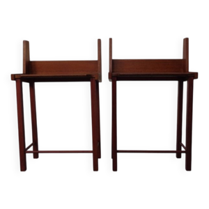 danish Teak Nightstands,