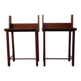 Danish Teak Nightstands, 1960s, Set of 2