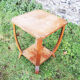 Old art deco style wooden pedestal table