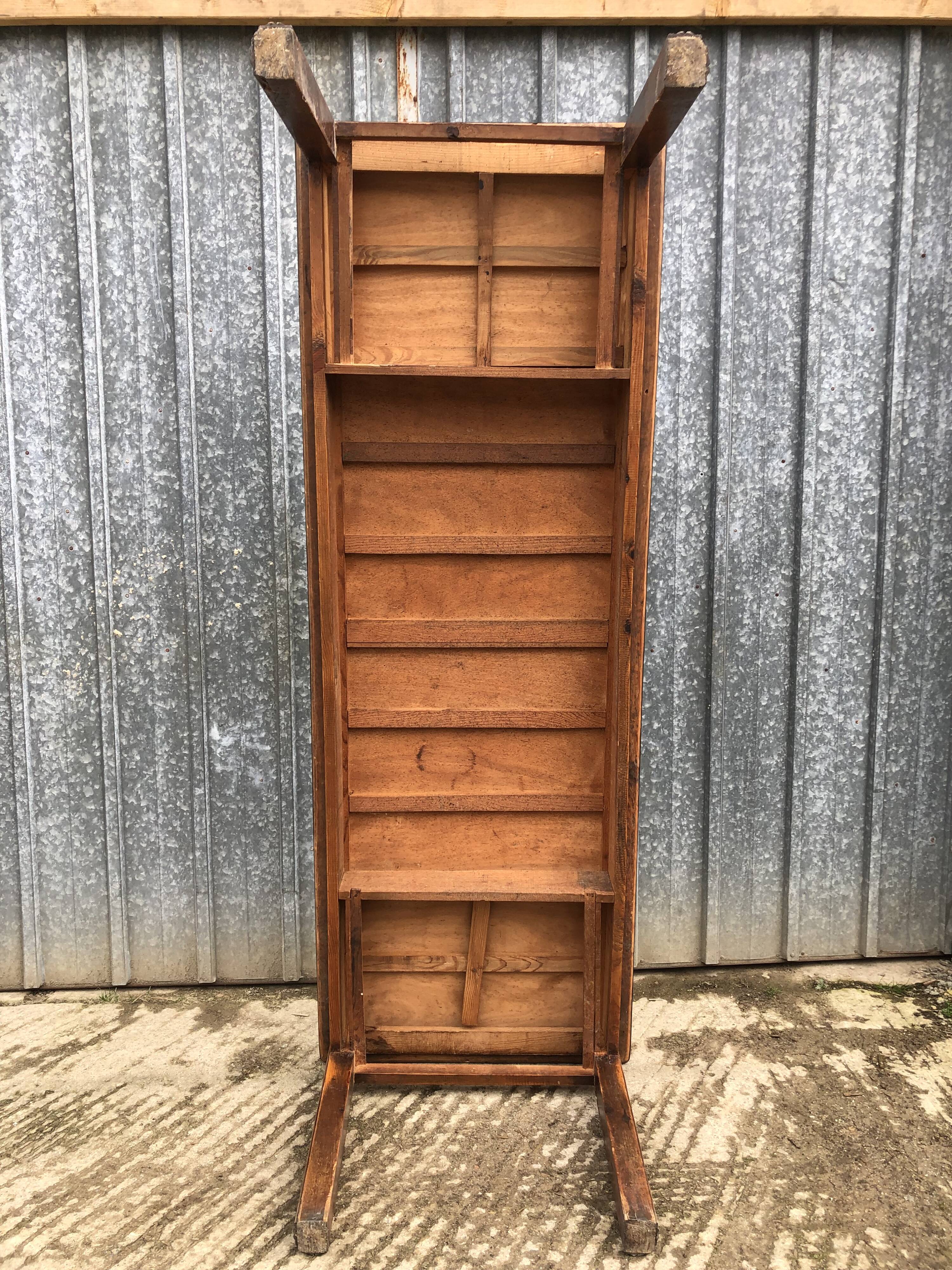 Vintage farm table from the reconstruction period in fir.