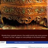 Nîmes style walnut chest of drawers