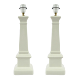 Set of 2 ceramic table lamps from Manises, 1960s