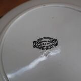 Creil & Montereau Terre de Fer plate Pagoda model 24cm