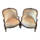 Pair of bergère armchairs