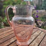 Pink art deco pitcher