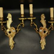 Pair of Louis XV style sconces by Lucien Gau Paris