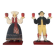 Pair of vintage wooden candlesticks
