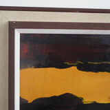 Painting „The Winter Aurora”, Scandinavian design, 1970s