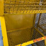 Industrial storage shelves yellow