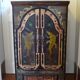 Bali furniture (sideboard) in polychromed banana leaves 54 x 91 x 38 cm