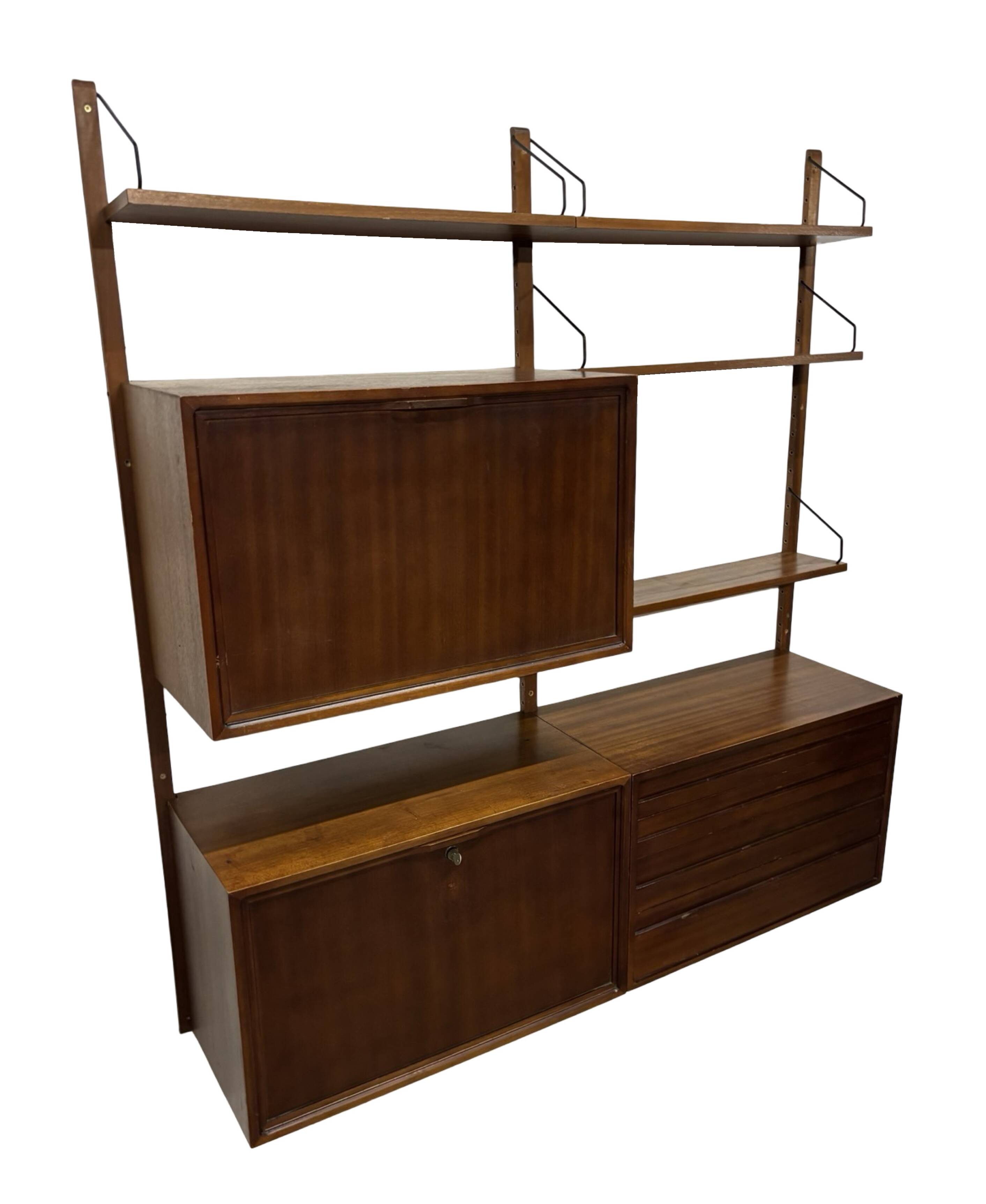 Vintage Poul Cadovius Royal System wall system wall unit
