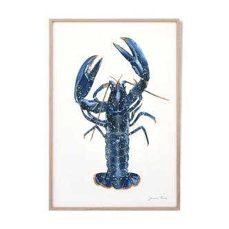 "Lucie", the lobster, art print 21/29.7 cm