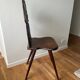 Old Alsatian carved wooden chair – traditional character backrest
