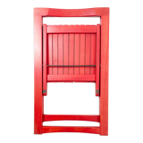Chaise pliante rouge