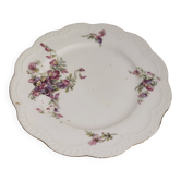 Flat plate in Limoges porcelain – Havland – Floral decoration