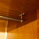 Scandinavian wardrobe 1960 honey color 4 doors L 205 cm