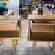 Pair of vintage bedside tables 60s