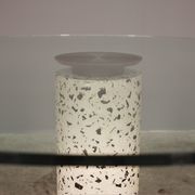 Round table with glass surface
