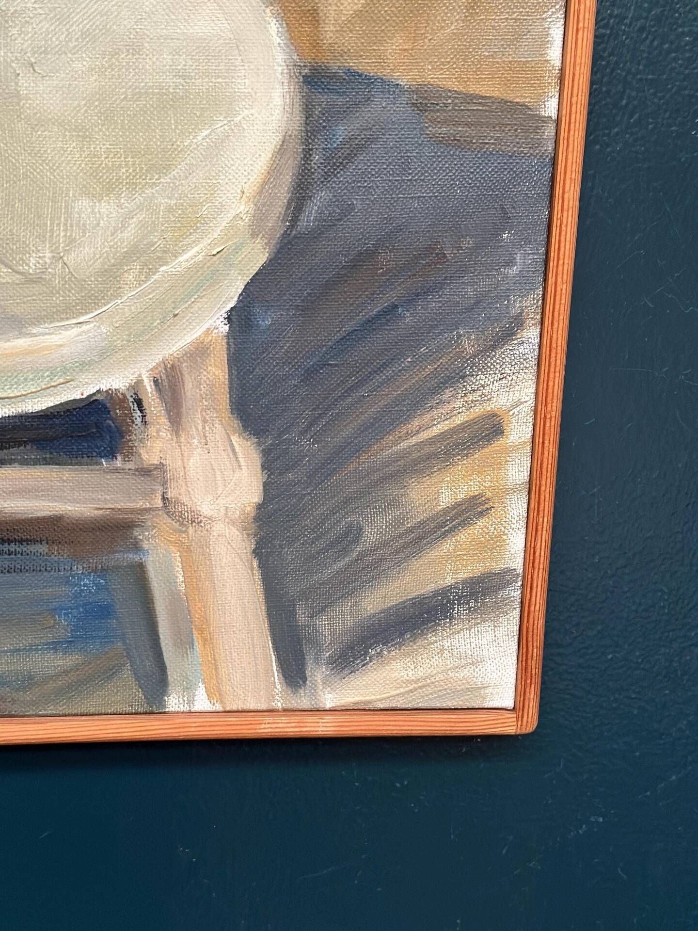 Huile sur toile originale suédoise – “Gloxinée” par Aina Engström