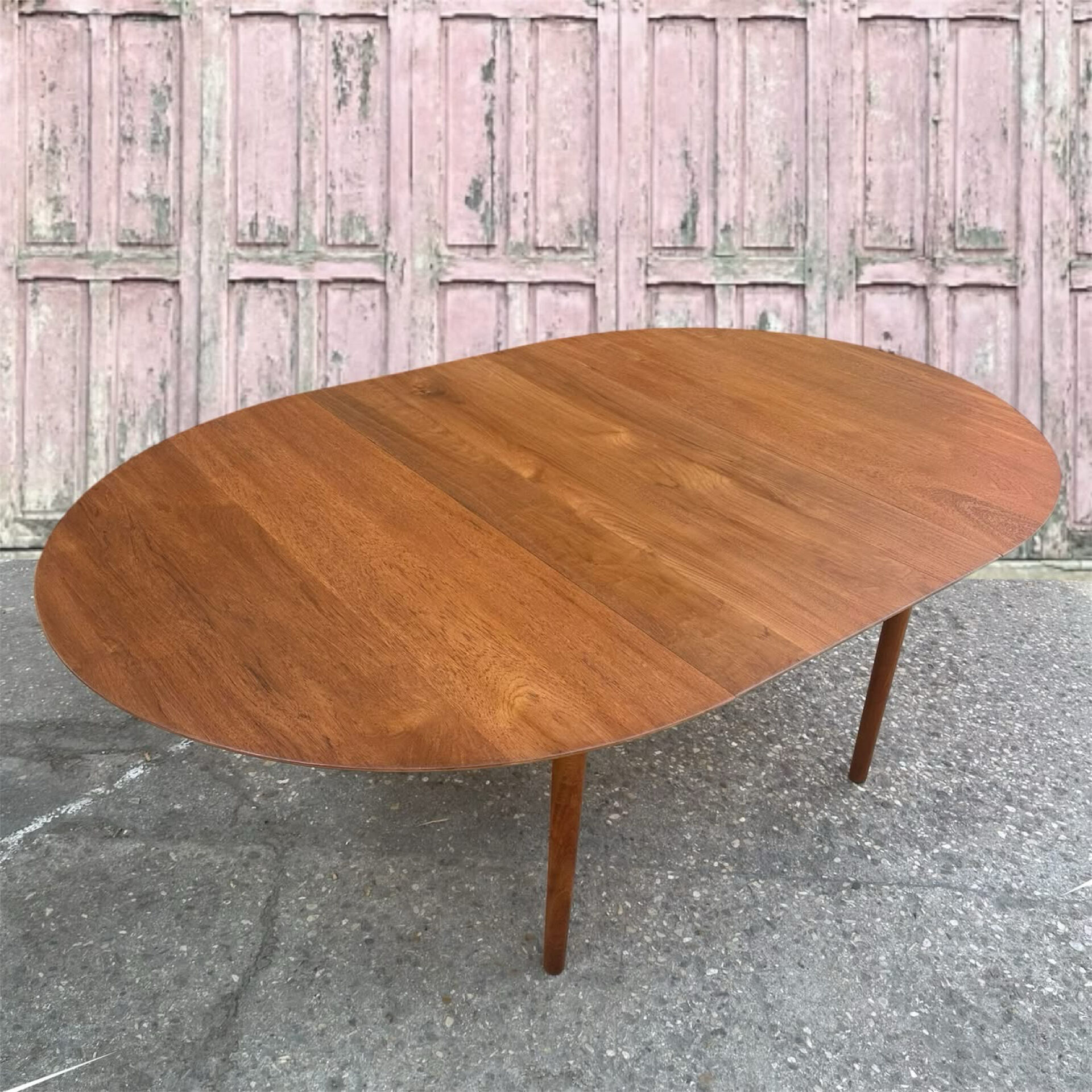 Solid teak table by Peter Hvidt for Soborg, 1956