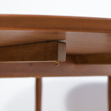 Table à manger extensible en teck, années 1960