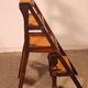 neogothic step stool - 19th century in oak