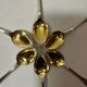 Six Christofle teaspoons, silver-plated vermeil