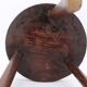 Wooden tripod stool, saber legs, popular art from the 50s