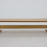 1970s Beech Bench/Planter Stand Czechoslovakia