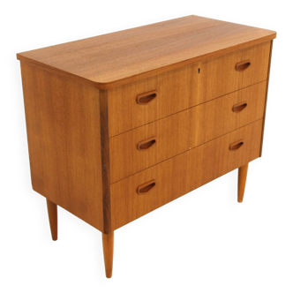 Scandinavian teak chest of drawers, Sweden, 1950