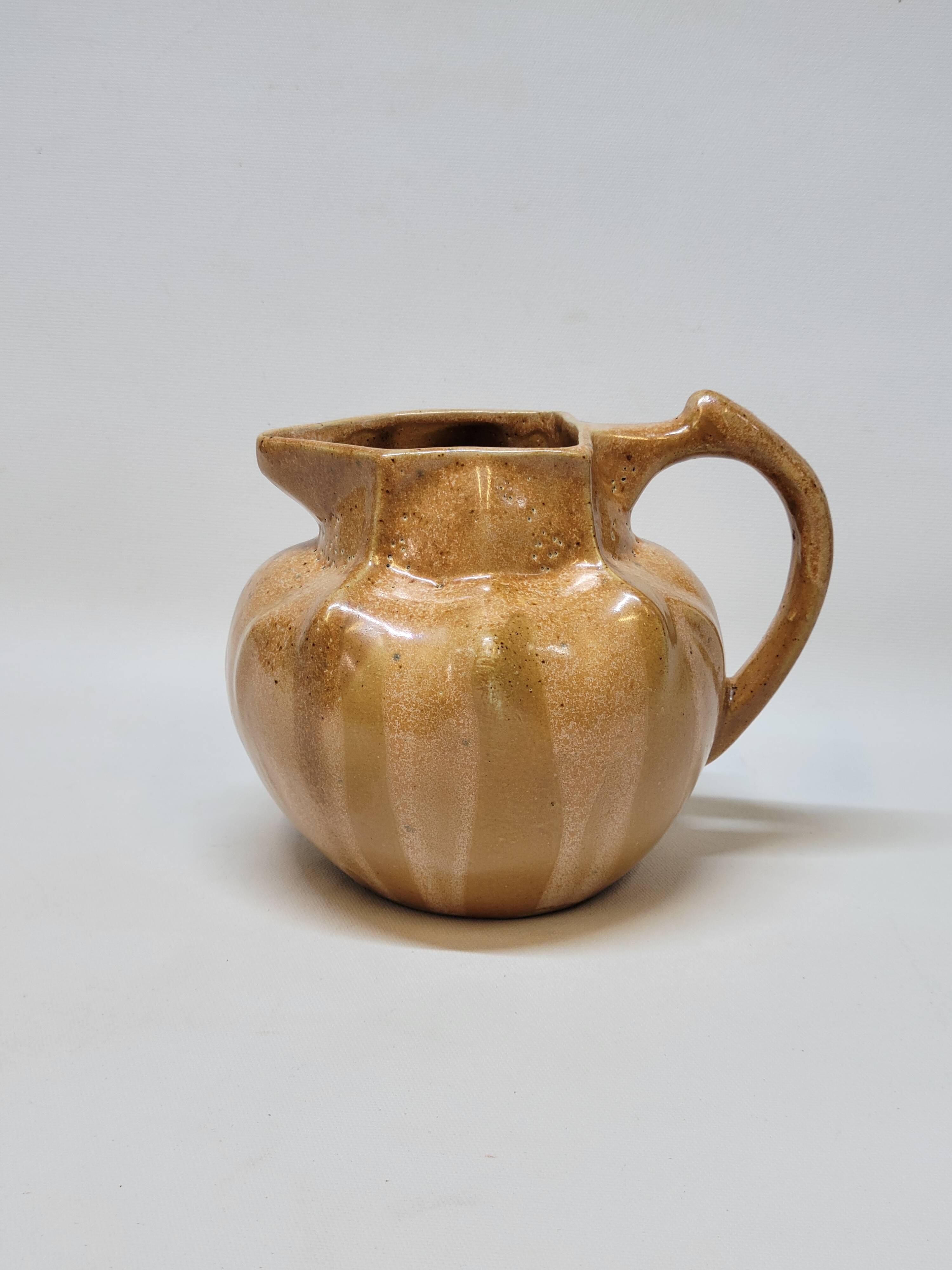 Antique Art Deco Art Nouveau Stoneware Pitcher Carafe 1 Liter