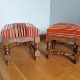 Velvet fabric footrest