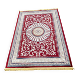 Persian rug burgundy cashmere wool 155x230cm