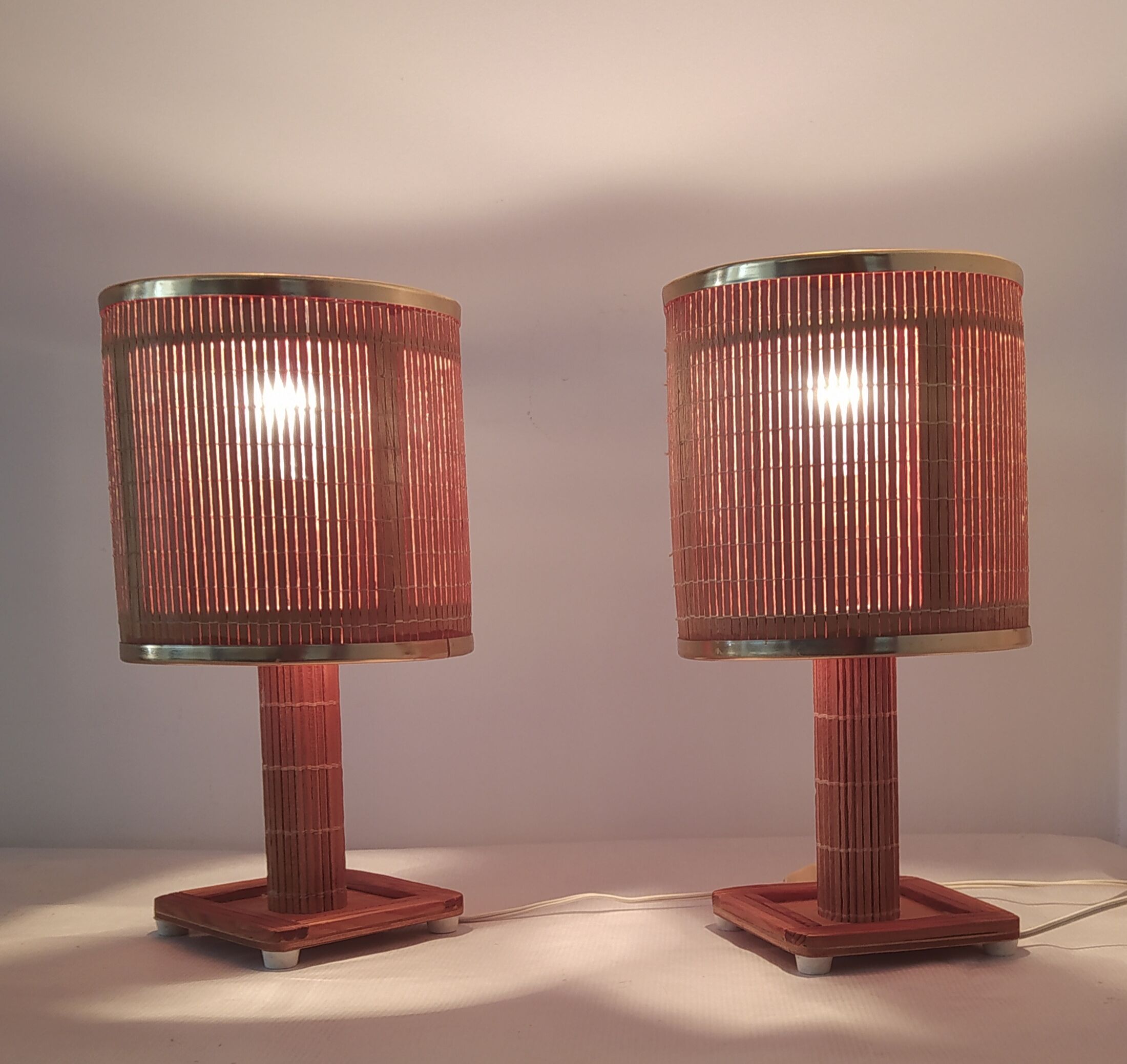 Pair of bedside lamps